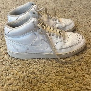 Nike high top Air Force 1 white